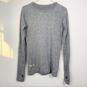 Lululemon Gray Thermal Long Sleeve Shirt Medium